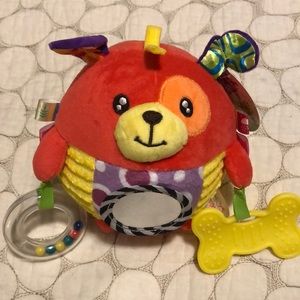 Happy Monkey NWT sensory rattle puppy toy ball